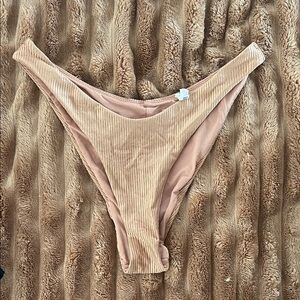Aerie Ribbed Tan Bikini Bottom